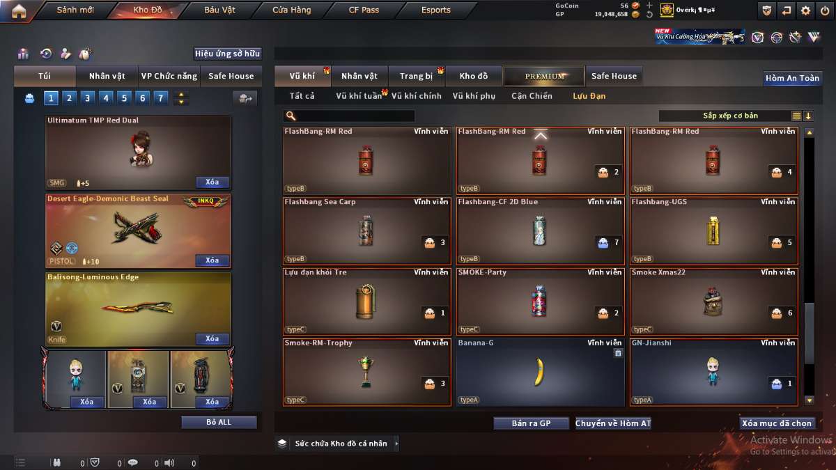 shop acc cf uy tin gia re